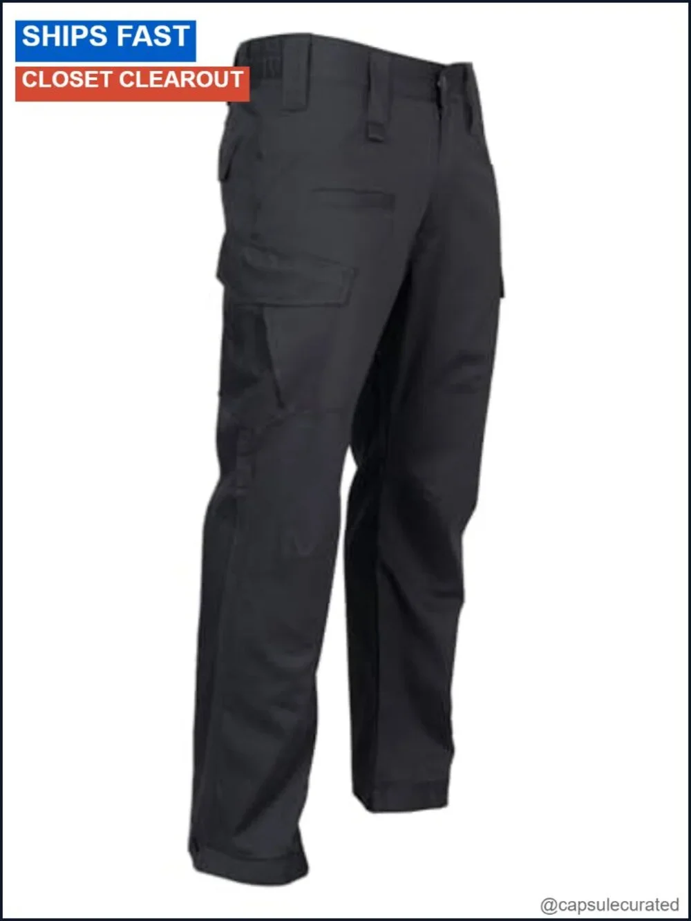 Men's Ripstop Cargo Work Pants Flame Resistant 9 Pockets Lightweight